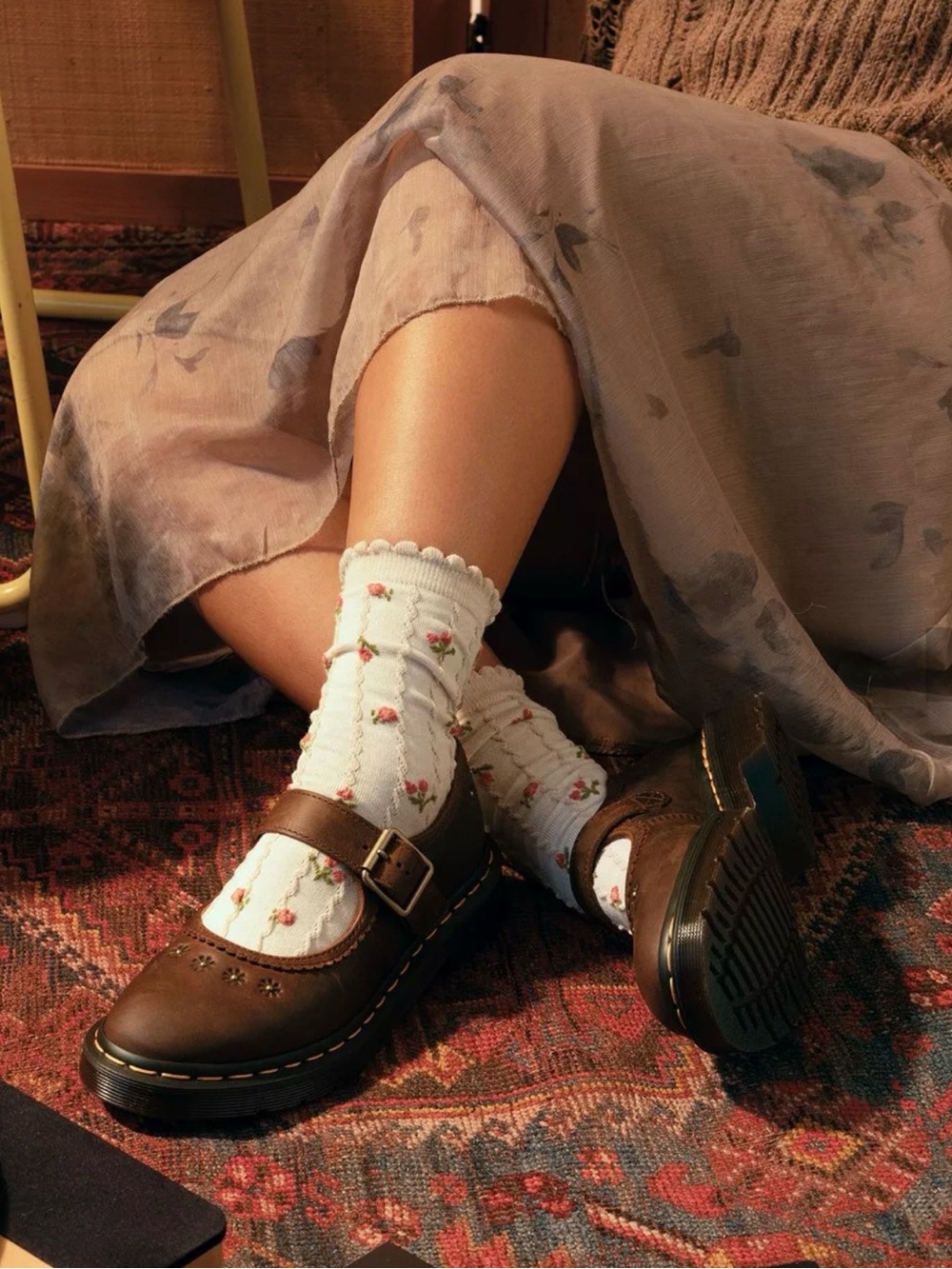 Dr. Martens Kids Brown Mary Jane with Buckle - Picture 2 of 3